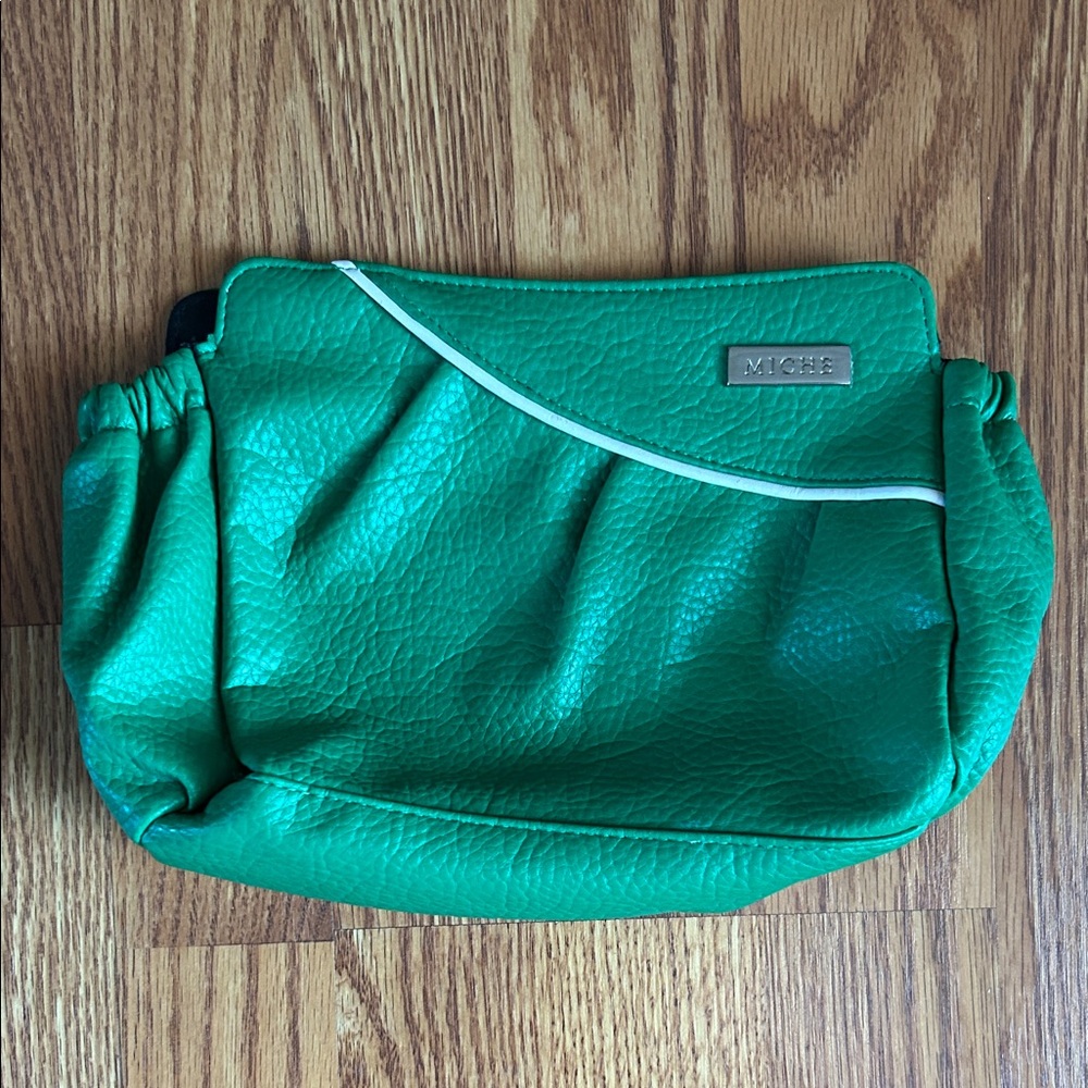 Miche Vibrant Green Small Shell with White Accent Stripe